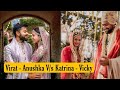 Katrina Kaif and Vicky Kaushal V/s Virat Kohli and Anushka Sharma Wedding look 👫