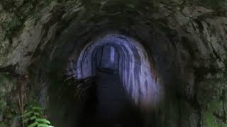 Drainage tunnels Lahntalbahn railroad bei/near Weilburg, Hesse, Germany