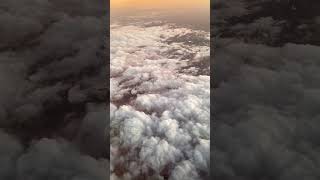 Incredible airplane view #airplane #clouds #airplaneview#airbus