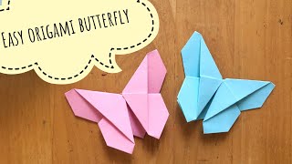 Easy origami cute butterfly only with 12x6cm paper
