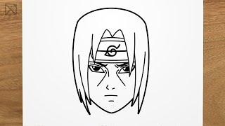 How to draw ITACHI UCHIHA (Naruto) step by step, EASY