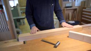 鉋の利用２/３　角材を削る　Planing a square wood