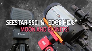 Moon & Planets Captured! | Seestar S50 + Edge HD 8 | Urban Astrophotography