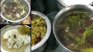 Recipes 15: வாழைப்பூ பொரியல புளி ரசம் || vazhaipoo poriyal and Puli rasam in Tamil || lunch recipes