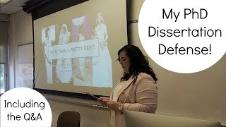Dr. Andrea J. Severson, PhD | Dissertation Defense |#phdlife | 2018