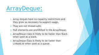 #89 ArrayDeque Class