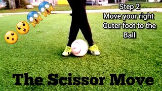 Football Unseen Skill to pass a Defender - The Scissor move