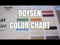 BOYSEN COLOR CHART - house paint ideas