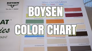 BOYSEN COLOR CHART - house paint ideas