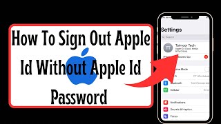 How to remove apple id without password |How to sign out apple id without password on iPhone || 2023
