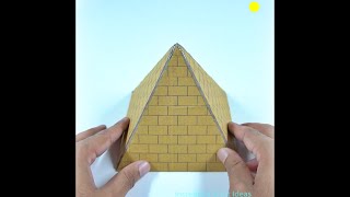 How to Make Pyramid From Cardboard #shorts