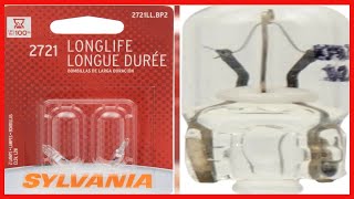 OSRAM Sylvania 2721 Long Life Miniature Bulb, (Contains 2 Bulbs)