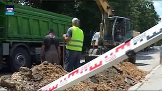 Smed.Palanka - Nastavljeni radovi u ulici Vuka Karadzica na vodovodnoj mrezi 19.6.2017