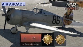 Rasmussen's P-36A 10 Kill Walkthrough Air Arcade War Thunder