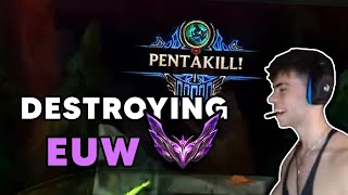 GETTING PENTAKILLS ON 100 PING?!