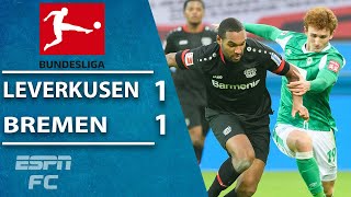 Bayer Leverkusen salvages draw vs. Josh Sargent's Werder Bremen | ESPN FC Bundesliga Highlights