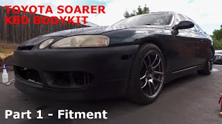 Installing a KBD Aero Craft bodykit on my 1JZ Toyota Soarer | Part 1 - Fitment