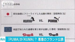 「PUMA」が「KUMA」に？　特許庁がNG商標を公表(17/05/23)