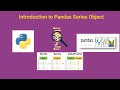 Create a Series object in Pandas