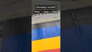 Matte vs Satin vs Gloss - from least to most shiny varnish (Winsor Newton #varnish) #varnishing