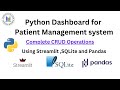 Python dashboard | Streamlit Dashboard | Database in Python