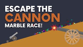 Escape the Cannon - Algodoo Marble Race