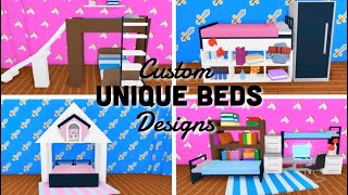 Custom UNIQUE BEDS Design Ideas & Building Hacks | Roblox Adopt Me