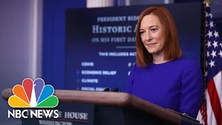 White House Holds Press Briefing: January 22 | NBC News