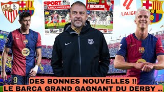 🚨HANSI FLICK ANNONCE DE TRES BONNES NOUVELLES ../ OCCASION EN OR EN LIGA /LE MESSAGE DE FLICK À ANSU