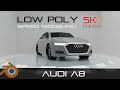 Modeling Low poly car in Blender❗️AUDI A8