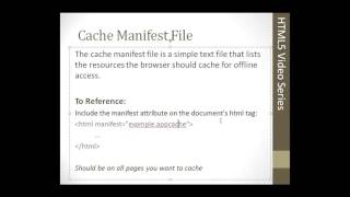 Chapter 5 Application Cache (AppCache)