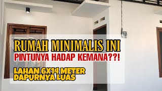 Rumah Minimalis 6x14, Pintu Hadap Ke Samping