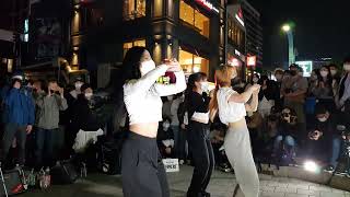 20220430 hongdae busking 홍대 미녀댄스팀 레이디비(Lady B) 버스킹 14 - Kep1er (케플러) WA DA DA (와다다)