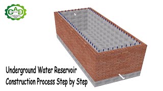 Underground Water Reservoir Construction Process | step by step | with Rebar placement