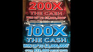 200x \u0026 100x Florida Scratch Off Tickets  10 29 20 $20 $10