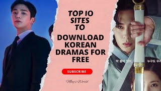 Top 10 websites to download Korean Dramas😅|| You download for free💃🏻💃🏻💃🏻