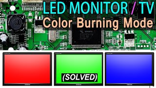 How to Repair Red Green Blue White Color Burning Problem in LED /LCD  Monitor or LED TV