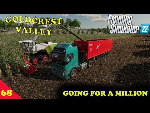 Goldcrest Valley Ep 68 Going for 1 million liters of corn chaff Farm Sim 22