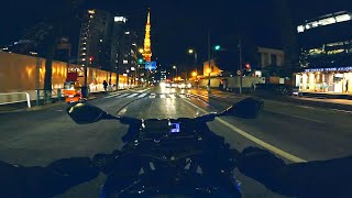 Night ride to Tokyo Tower (Lofi vibe) Suzuki Gsxr 125 Motorcycle pov