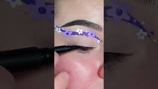 Little purple flowers #youtubepartner #makeup #makeupshorts #eyeliner