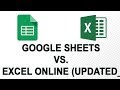UPDATED Google Sheets vs. Excel Online: Which is better?