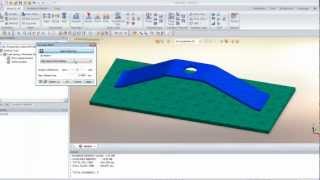 Nonlinear static analysis basic video tutorial with midas NFX CAE solution