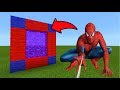 Minecraft Pe How To Make a Portal To The SpiderMan Dimension - Mcpe Portal To The SpiderMan!!!