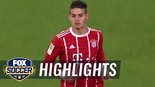 James Rodriguez scores the opening goal for Bayern vs. RB Leipzig | 2017-18 Bundesliga Highlights
