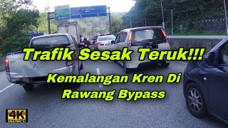 Kemalangan Kren Di Rawang Bypass | Trafik Sesak Teruk!