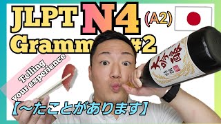 JLPT N4(A2) 【Grammar - ～たことがあります】 #2 文法