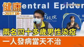 兩名四十多歲男性染疫  一人發病當天不治【健康資訊】