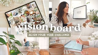 Vision Board with Me for 2023 | Digital Journaling 💫 Align Your Year Challenge