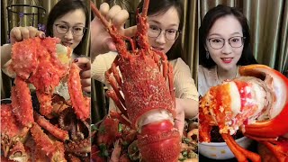 海鲜吃播，大龙虾，帝王蟹，#海鲜 #海鲜美食 #seafood #海の幸 #อาหารทะเล #kingcrabs #ปูยักษ์ #タラバガニ