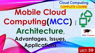 L39: Mobile Cloud Computing(MCC) | Architecture, Advantages, Issues, Applications | Cloud Computing